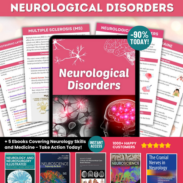 Neurological System | Neuro Bundle Notes | Med Surg Notes | Pritnable Notes 67 pages | Instant Download | Nursing Study Guide | Digital Note + 5 Ebooks