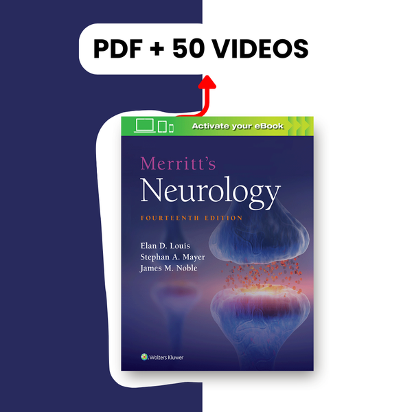 Merritt’s Neurology, 14th Edition (PDF + 50 Videos)